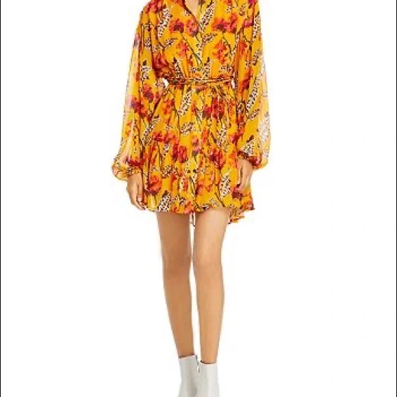 NWT A.L.C. Jen dress in yellow - Picture 4 of 5